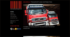 Desktop Screenshot of devereuxtransport.com
